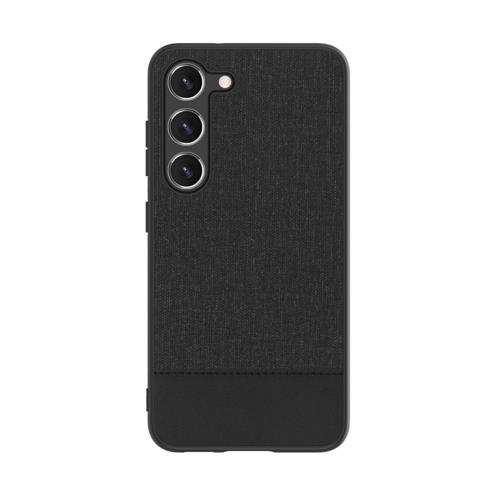 Tagakaaned iLike Samsung Galaxy S23 Plus Plastic Leather Back Cover Black
