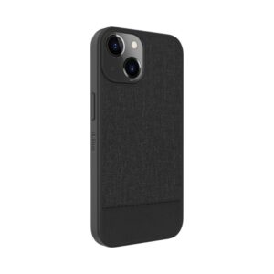 Aizmugurējais vāciņš iLike Apple iPhone 14 Plastic Leather Back Cover Black