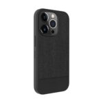 Nugarėlės dėklai iLike Apple iPhone 14 Pro Plastic Leather Back Cover Black