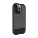 Back panel cover iLike Apple iPhone 14 Pro Plastic Leather Back Cover Gray