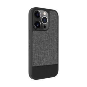 Back panel cover iLike Apple iPhone 14 Pro Max Plastic Leather Back Cover Gray