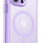 Tagakaaned Evelatus Apple iPhone 14 Pro Max Hybird Case Whith Magsafe and Camera Protection PC+TPU Purple