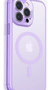 Back panel cover Evelatus Apple iPhone 14 Pro Max Hybird Case Whith Magsafe and Camera Protection PC+TPU Purple