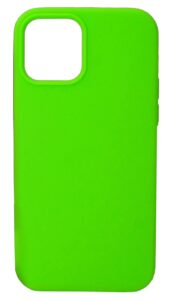 Back panel cover Evelatus Apple iPhone 12/12 Pro Premium Soft Touch Silicone Case Fluerescent Green