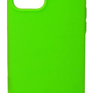 Back panel cover Evelatus Apple iPhone 12/12 Pro Premium Soft Touch Silicone Case Fluerescent Green