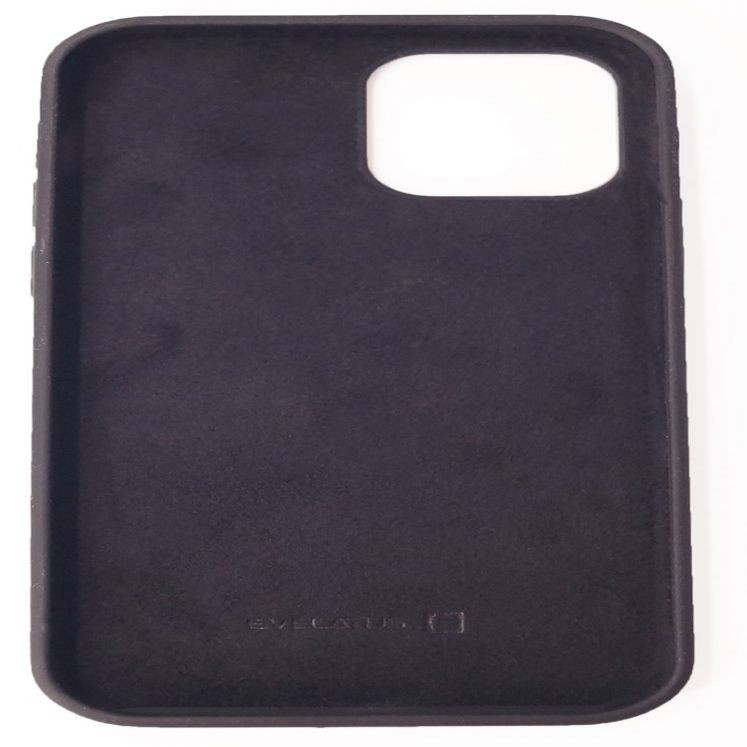 Back panel cover Evelatus Apple iPhone 12 Pro Max Premium Soft Touch Silicone Case Black