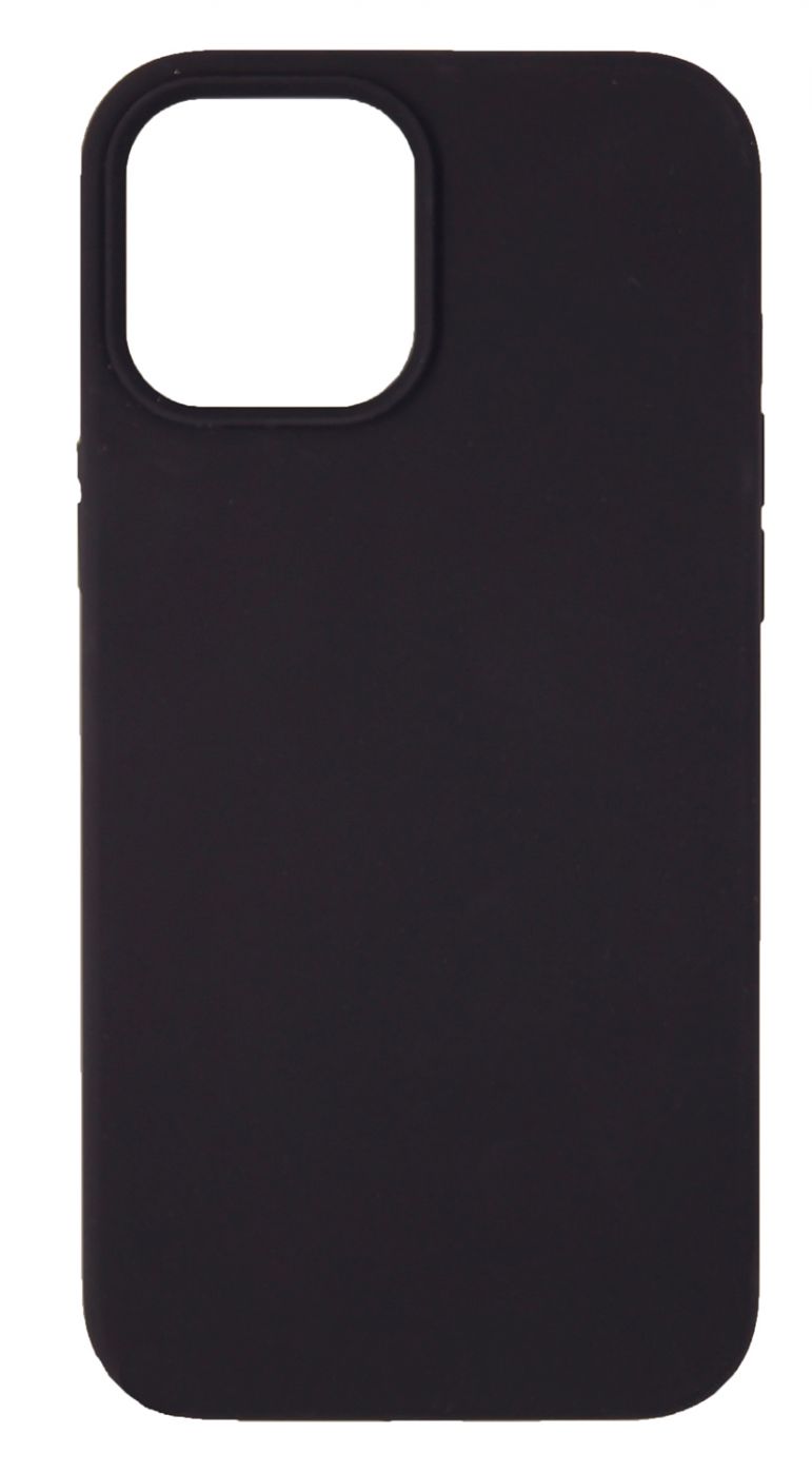 Back panel cover Evelatus Apple iPhone 12 Pro Max Premium Soft Touch Silicone Case Black