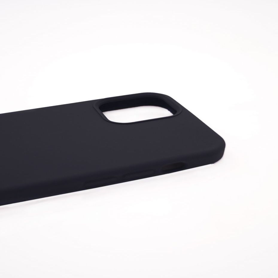 Back panel cover Evelatus Apple iPhone 12 Pro Max Premium Soft Touch Silicone Case Black