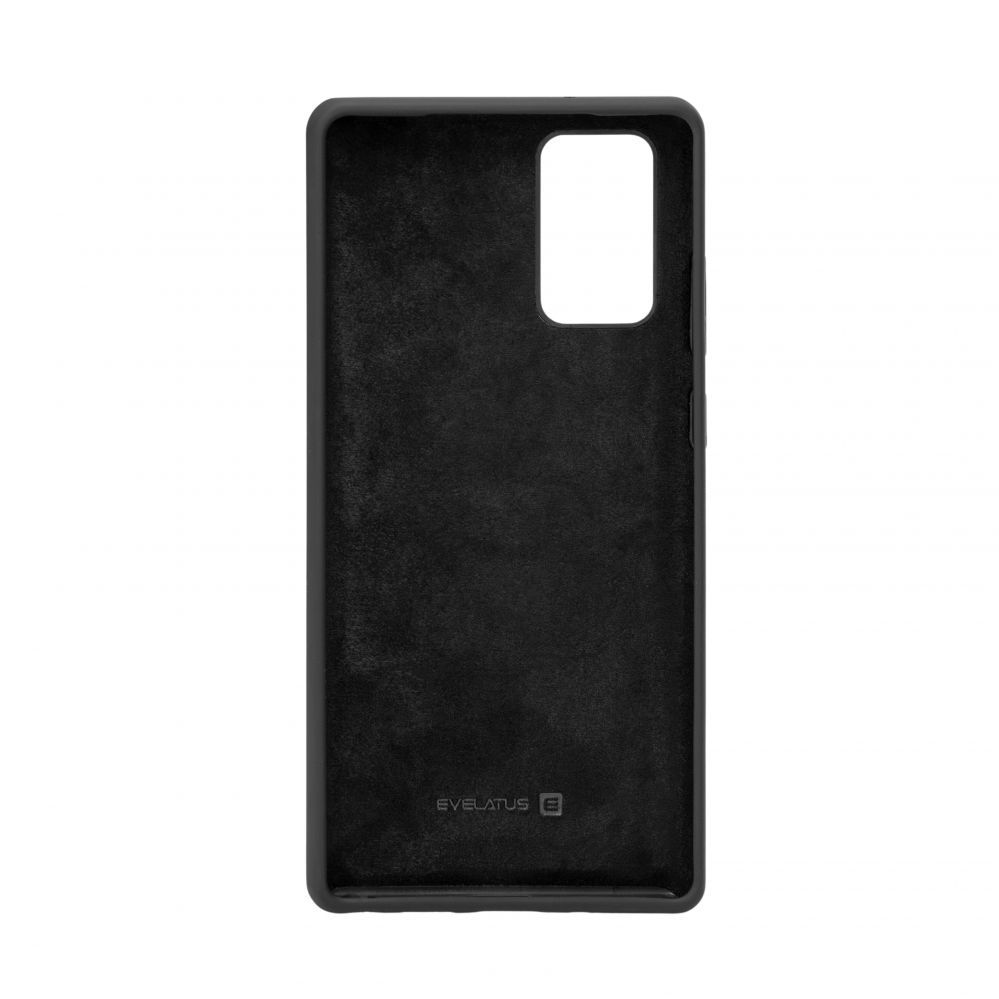 Aizmugurējais vāciņš Evelatus Samsung Galaxy Note 20 Premium Soft Touch Silicone Case Black