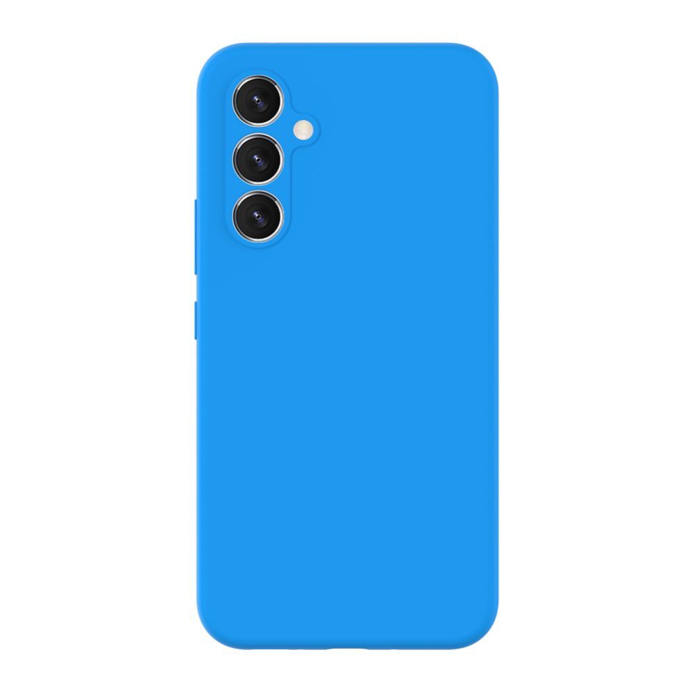 Back panel cover Evelatus Samsung Galaxy A54 Premium Soft Touch Silicone Case Blue