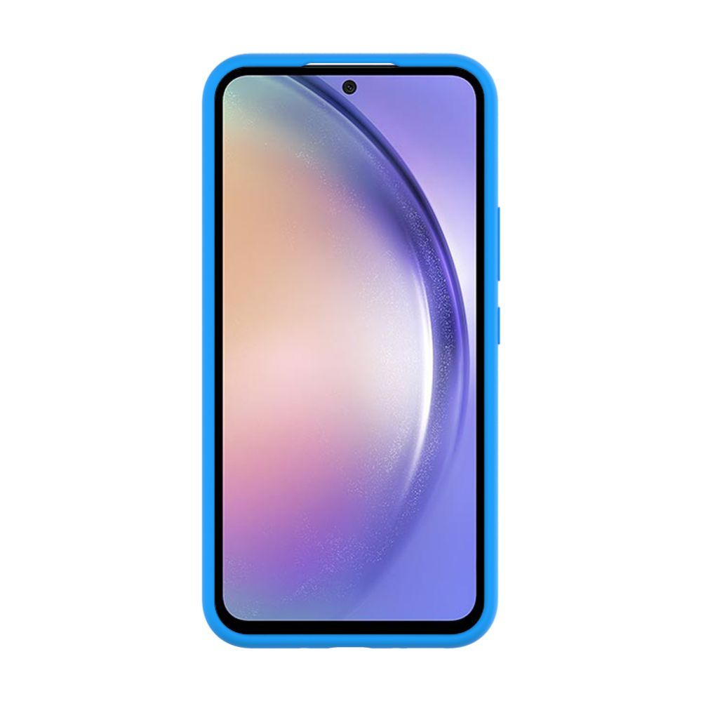 Back panel cover Evelatus Samsung Galaxy A54 Premium Soft Touch Silicone Case Blue
