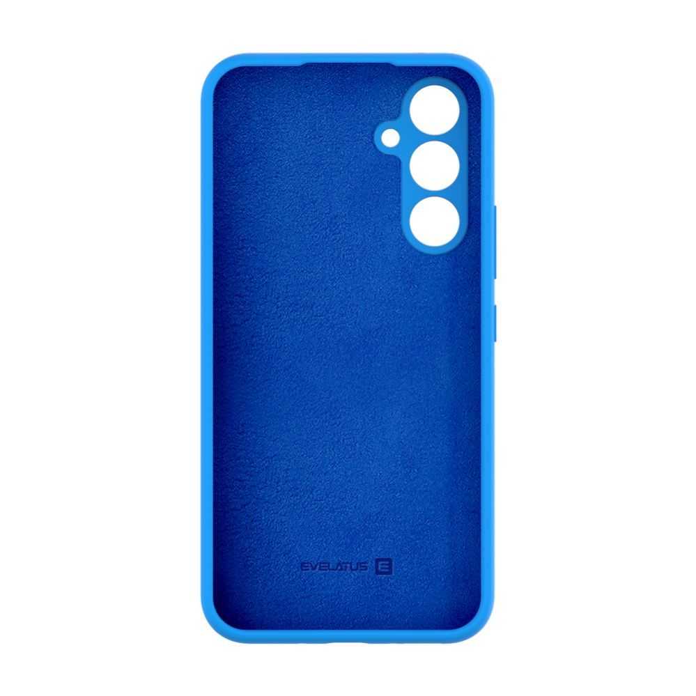 Back panel cover Evelatus Samsung Galaxy A54 Premium Soft Touch Silicone Case Blue