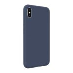 Back panel cover Evelatus Apple iPhone Xs Max Premium Soft Touch Silicone Case Midnight Blue