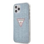 Чехол на заднюю панель Guess - iPhone 12 Pro Max PC/TPU Denim Triangle Cover Light Blue