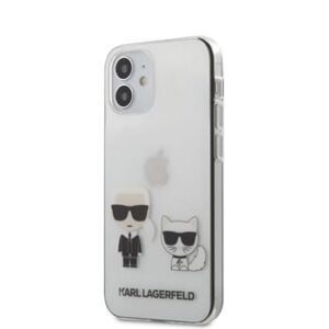 Back panel cover Karl Lagerfeld Apple iPhone 12 mini 5.4'' PC/TPU Karl &Choupette Cover Transparent