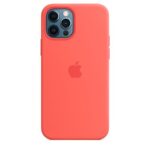 Back panel cover Apple - iPhone 12 mini Silicone Case with MagSafe Pink Citrus
