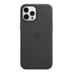 Чехол на заднюю панель Apple  Leather Case with MagSafe for  iPhone 12 Pro Max Black