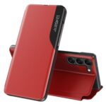 Knygos tipo dėklas dėklai Eco Samsung Galaxy S23+ with a flip stand Leather View Case Red