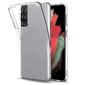 Back panel cover Evelatus Samsung Galaxy S21 Ultra Clear Silicone Case 1.5mm TPU Transparent