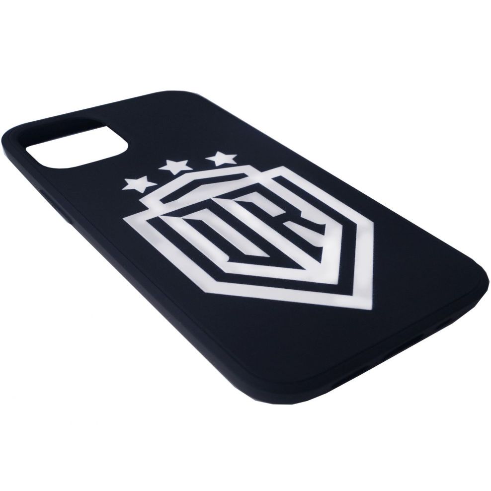 Aizmugurējais vāciņš Evelatus iPhone 12 Pro Soft Touch Silicone Case DR Logo N1 White Black