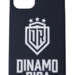 Back panel cover Evelatus  iPhone 12 Pro Soft Touch Silicone Case DR Logo N4 White Black