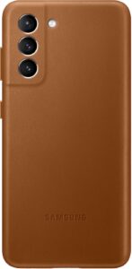 Aizmugurējais vāciņš Samsung - Galaxy S21 Plus Leather Cover Brown