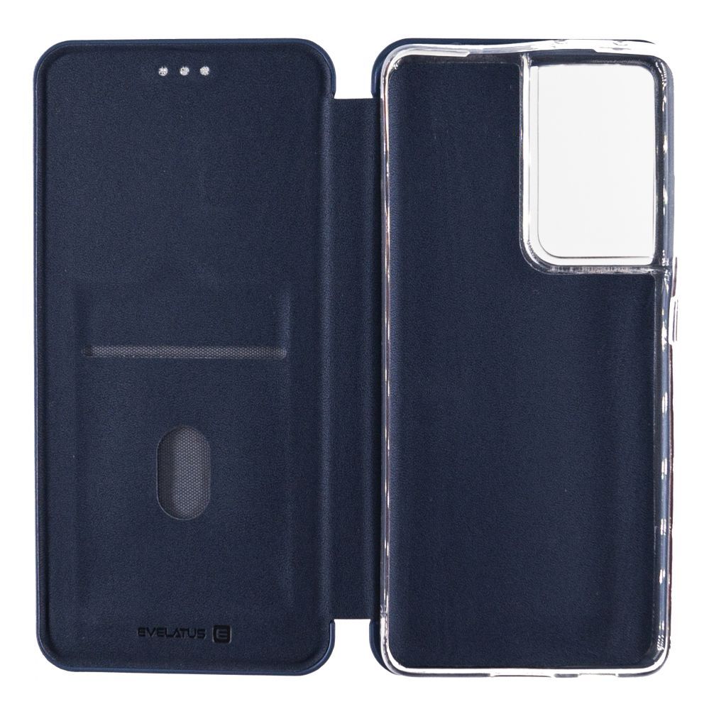 Kaaned - kaaned Evelatus Samsung Galaxy S21 Ultra Book Case Blue