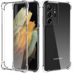 Aizmugurējais vāciņš Evelatus Samsung Galaxy S21 Ultra Military Shockproof Silicone Case TPU Transparent