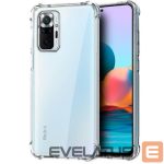 Back panel cover Evelatus Xiaomi Redmi Note 10S/Poco M5s Military Shockproof Silicone Case TPU Transparent