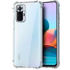 Nugarėlės dėklai Evelatus Xiaomi Redmi Note 10S/Poco M5s Military Shockproof Silicone Case TPU Transparent