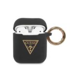 Korpus kõrvaklappidele Guess - AirPods Guess Triangle Silicone Case Black