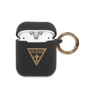 Korpus kõrvaklappidele Guess - AirPods Guess Triangle Silicone Case Black