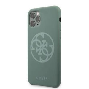 Aizmugurējais vāciņš Guess Apple iPhone 11 Pro 4G Silicone Tone Cover Green