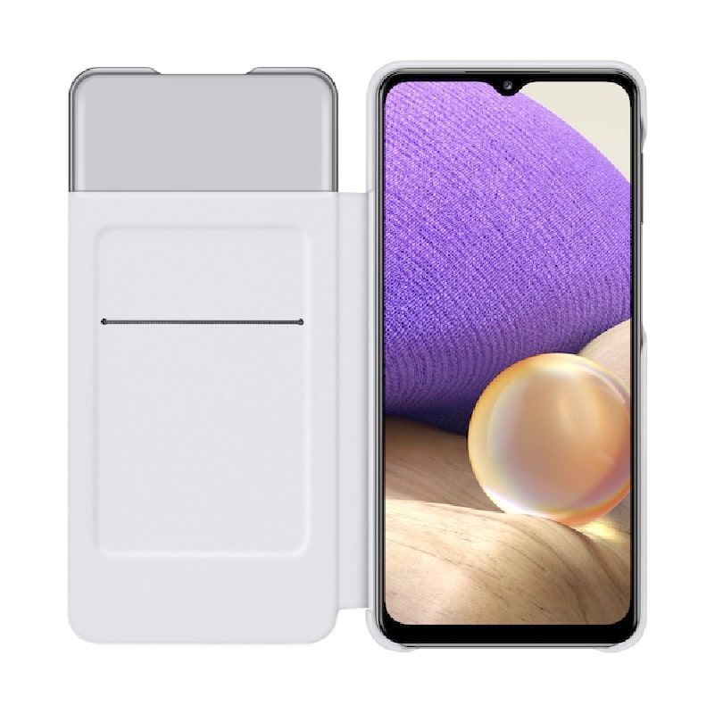 Book case Samsung - Galaxy A32 5G Smart S View Wallet Cover White
