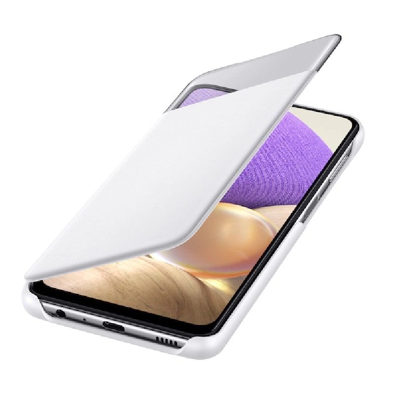 Book case Samsung - Galaxy A32 5G Smart S View Wallet Cover White