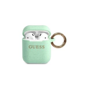 Dėklai ausinėms Guess - Airpods Pro Glitter Silicone Case Green