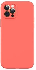 Aizmugurējais vāciņš USAMS Apple iPhone 12 Magnetic Liquid Silicone Case Orange