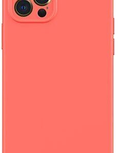 Aizmugurējais vāciņš USAMS Apple iPhone 12 Magnetic Liquid Silicone Case Orange