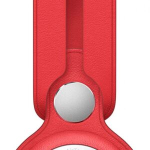 Smart tag aksesuārs Apple - AirTag Leather Loop Red
