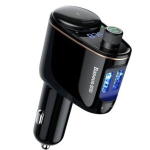Autolaadijad Baseus  Locomotive Bluetooth FM Transmitter MP3 Car Charger 2x USB 3.4A Black