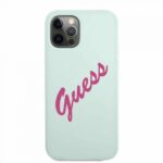 Nugarėlės dėklai Guess Apple iPhone 12 Pro Max 6.7'' Fuschia Cover Blue