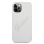 Aizmugurējais vāciņš Guess Apple iPhone 12/12 Pro 6.1 Vintage Case Cream