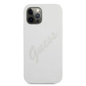 Aizmugurējais vāciņš Guess Apple iPhone 12/12 Pro 6.1 Vintage Case Cream