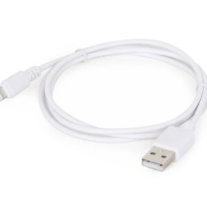 Cable Cablexpert  8-pin sync and charging cable, white, 1 m 