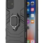 Back panel cover iLike Samsung Galaxy A14 RING ARMOR CASE FOR Black