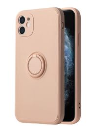 Aizmugurējais vāciņš iLike Apple iPhone 11 SILICONE RING Pink