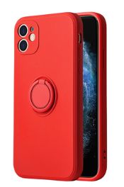 Aizmugurējais vāciņš iLike Apple iPhone 11 SILICONE RING Red