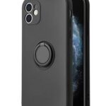 Back panel cover iLike Apple iPhone 14 Pro SILICONE RING Black