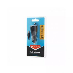 Auto lādētāji Canyon  С-031/US Universal 1xUSB car adapter plus Micro USB Black