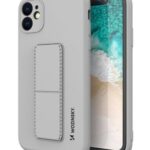 Чехол на заднюю панель Wozinsky Apple iPhone 12 Pro Max Kickstand Case silicone case with stand Silver